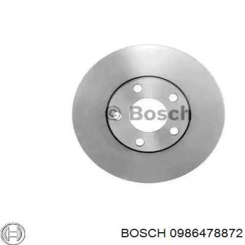 Диск гальмівний передній 0986478872 Bosch