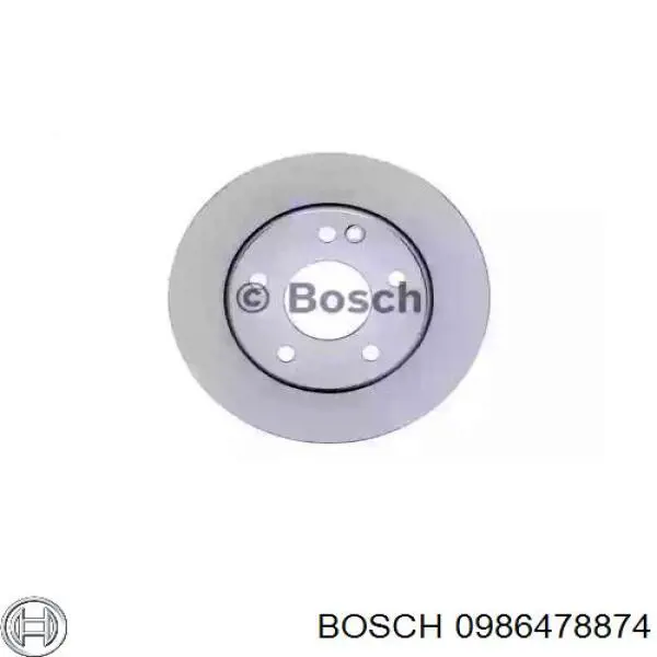 0986478874 Bosch диск гальмівний передній