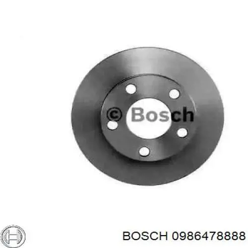 0986478888 Bosch диск гальмівний задній