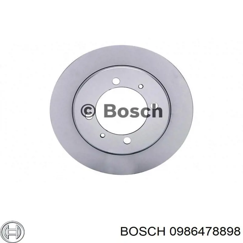 0986478898 Bosch диск гальмівний задній