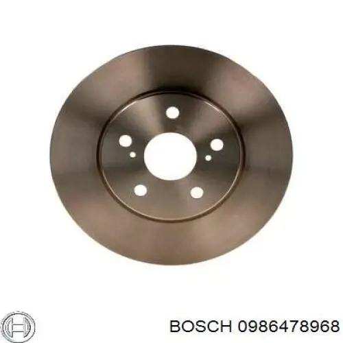 Гальмівні диски передні 0986478968 Bosch