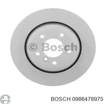 0986478975 Bosch диск гальмівний задній
