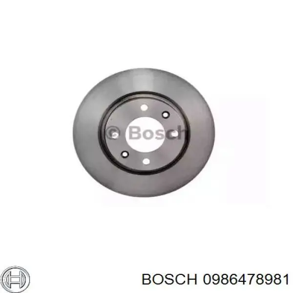 Купити 0986478981 Bosch Диск заднього гальма