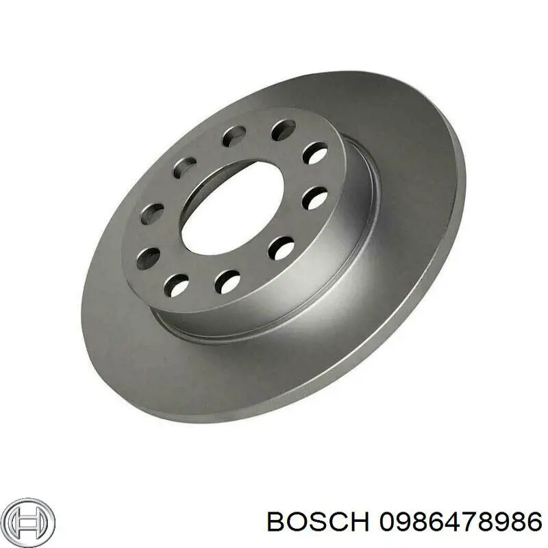 0986478986 Bosch диск гальмівний задній