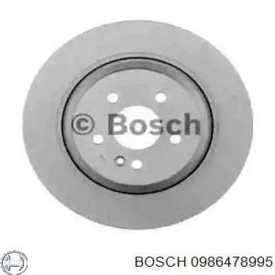0986478995 Bosch диск гальмівний задній