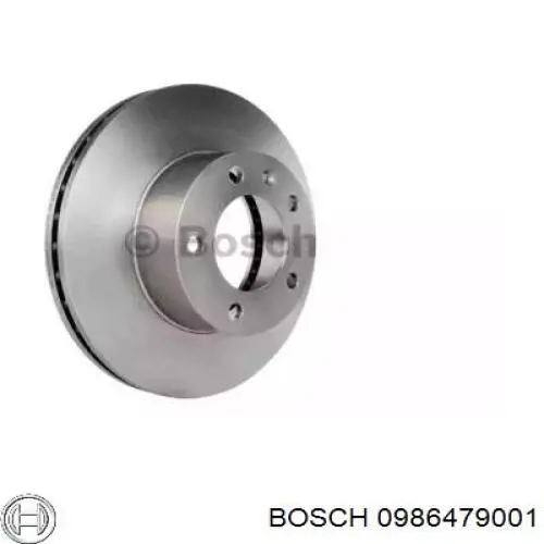 0986479001 Bosch диск гальмівний передній