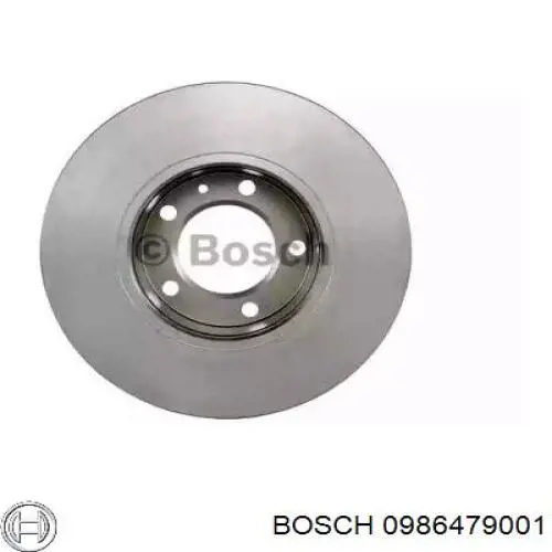 Диск гальмівний передній Bosch 0986479001