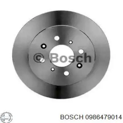 0986479014 Bosch диск гальмівний задній