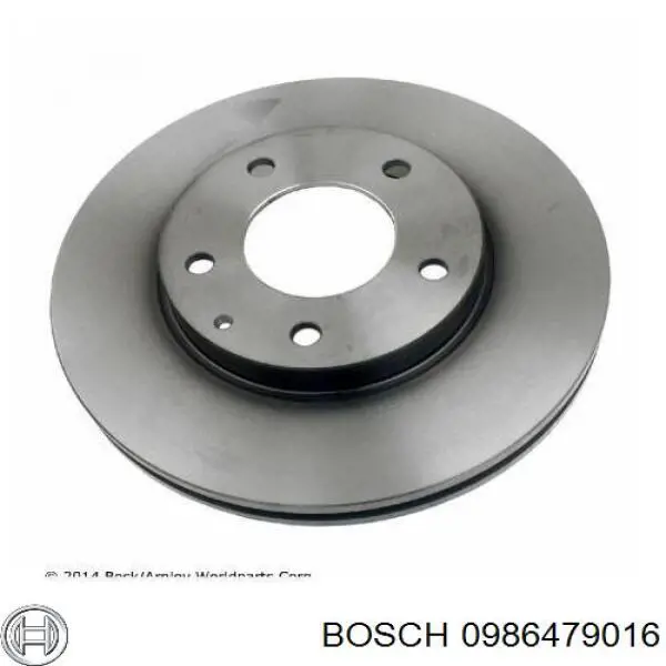 Диск переднього гальма Bosch 0986479016 ціна, від 36.70 USD