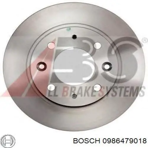 Купити 0986479018 Bosch Диск заднього гальма