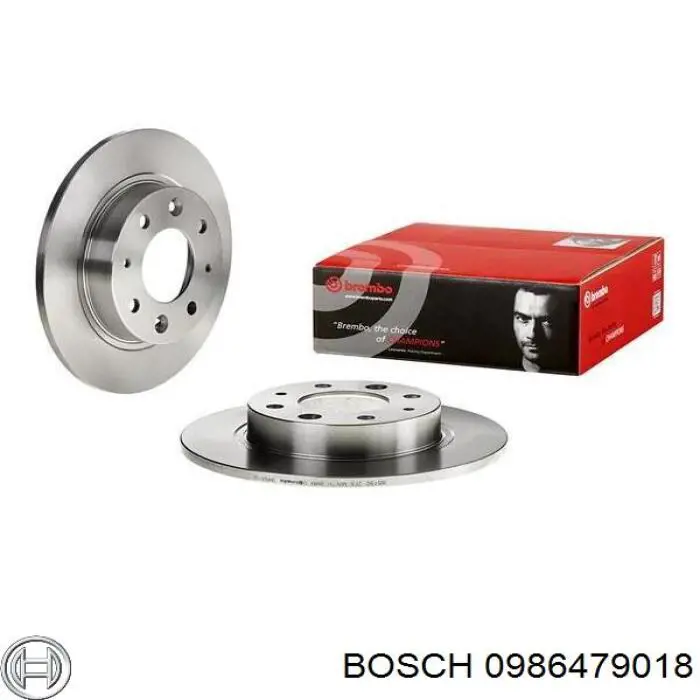 Задні дискові гальма Bosch 0986479018 ціна, від 27.42 USD