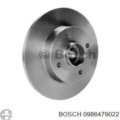 Диск гальмівний задній 0986479022 Bosch