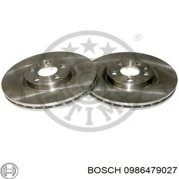Диск гальмівний передній Bosch 0986479027