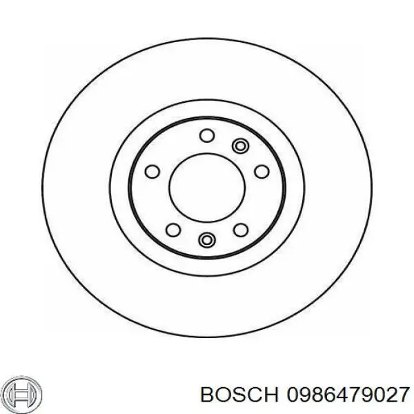 0986479027 Bosch Гальмо дискове переднє