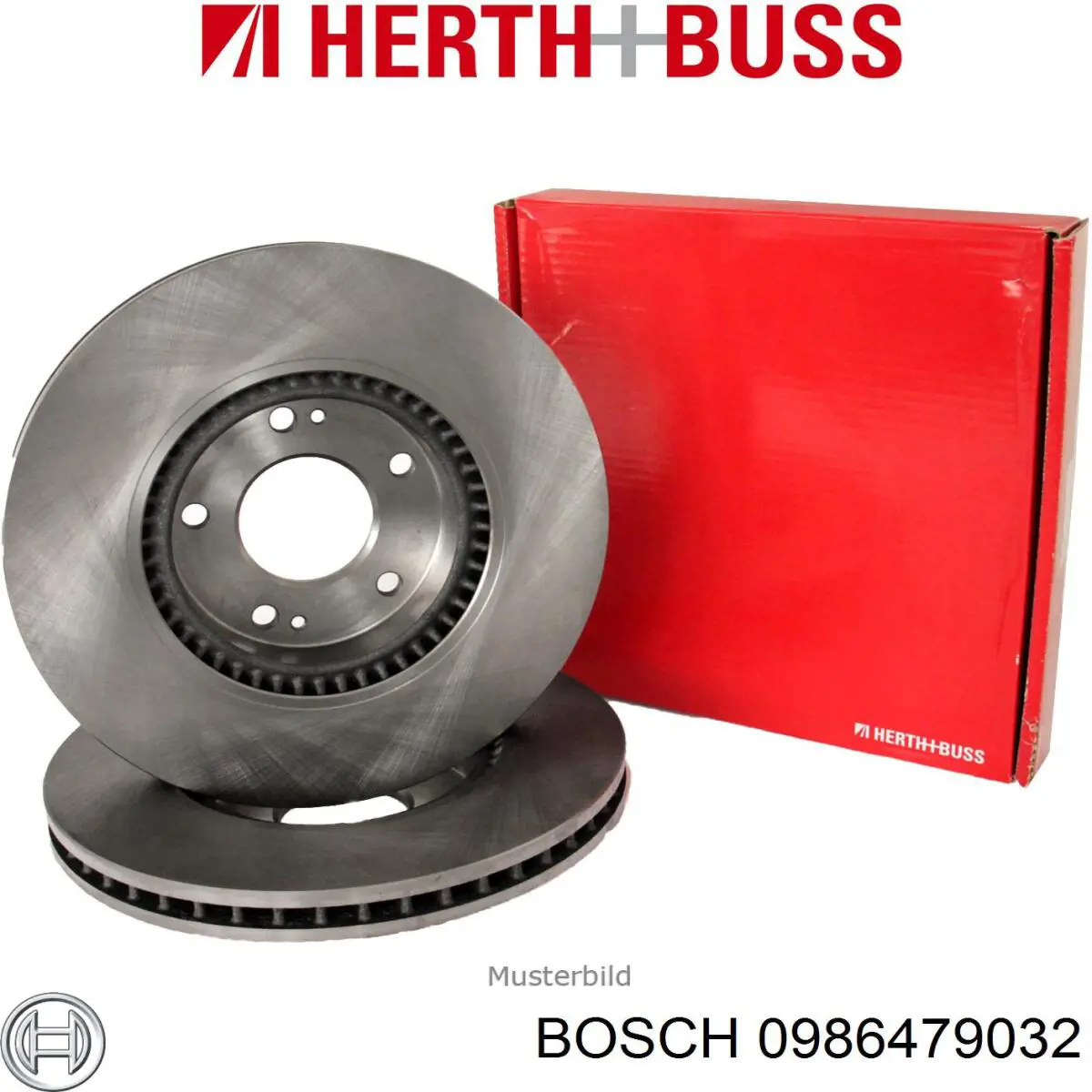 Диск гальмівний передній 0986479032 Bosch