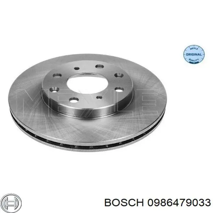 Гальмівні диски передні 0986479033 Bosch