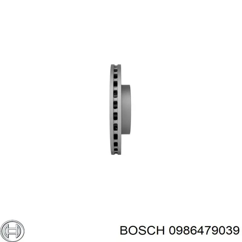 0986479039 Bosch диск гальмівний передній