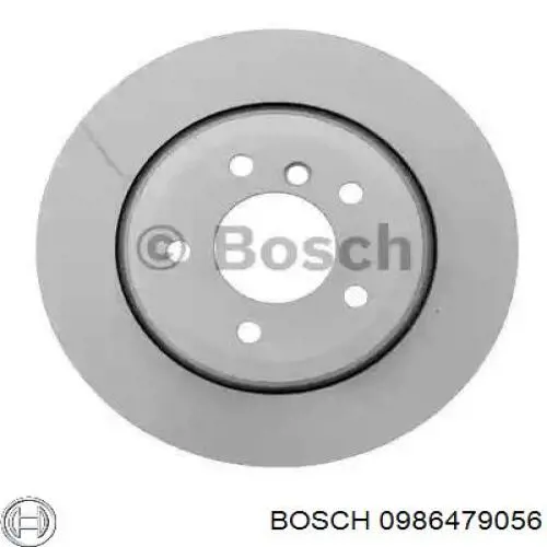 0986479056 Bosch диск гальмівний задній