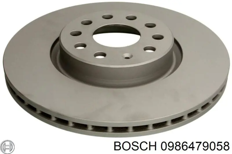 0986479058 Bosch диск гальмівний передній
