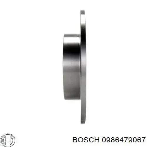 0986479067 Bosch диск гальмівний задній