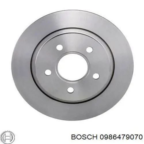 0986479070 Bosch диск гальмівний задній