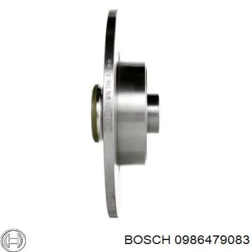 Купити 0986479083 Bosch Диск заднього гальма