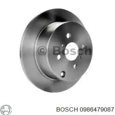 0986479087 Bosch диск гальмівний задній