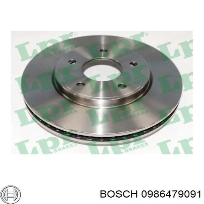 Гальмівні диски передні 0986479091 Bosch