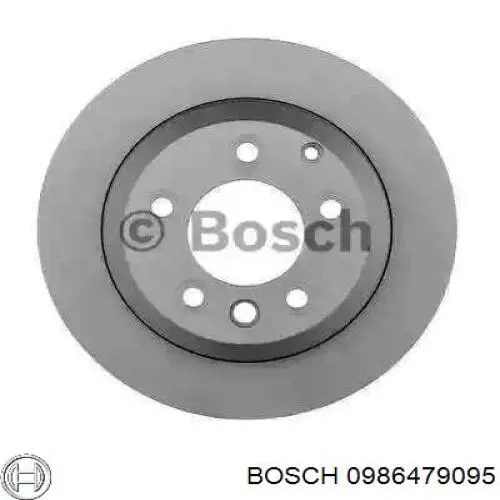 0986479095 Bosch диск гальмівний задній