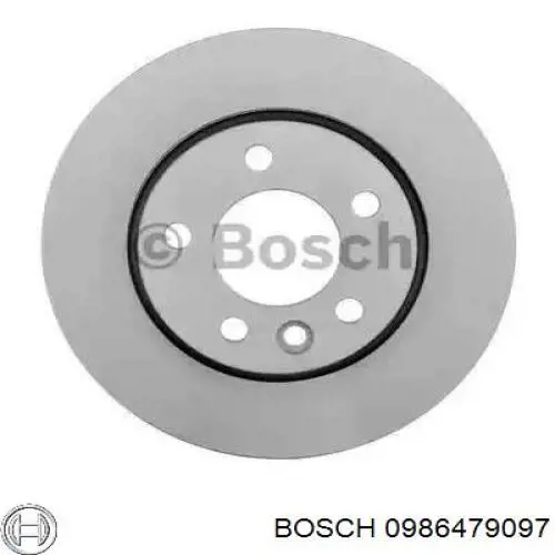 0986479097 Bosch диск гальмівний задній