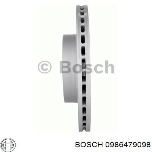 0986479098 Bosch диск гальмівний передній