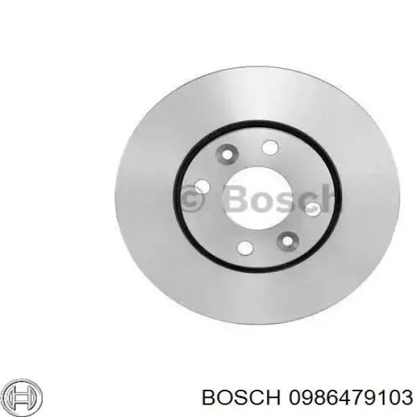 Диск гальмівний передній 0986479103 Bosch