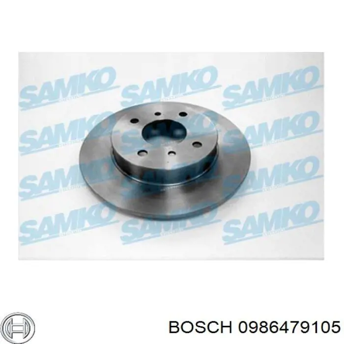 Гальмівні диски 0986479105 Bosch