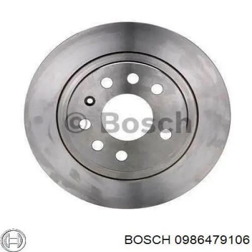 0986479106 Bosch диск гальмівний задній