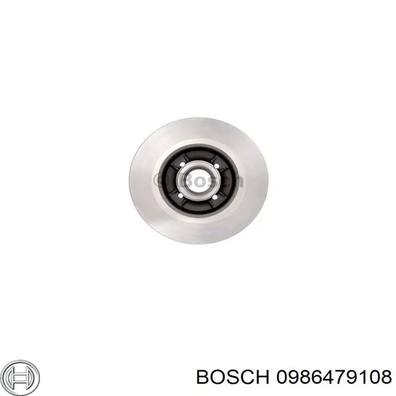 0986479108 Bosch диск гальмівний задній