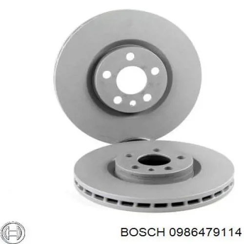 Диск переднього гальма Bosch 0986479114 ціна, від 45.61 USD