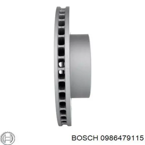 Диск гальмівний передній Bosch 0986479115