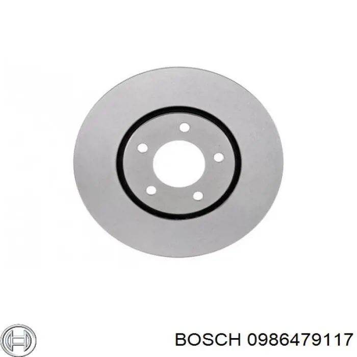 0986479117 Bosch диск гальмівний передній