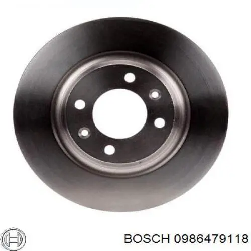 0986479118 Bosch диск гальмівний задній