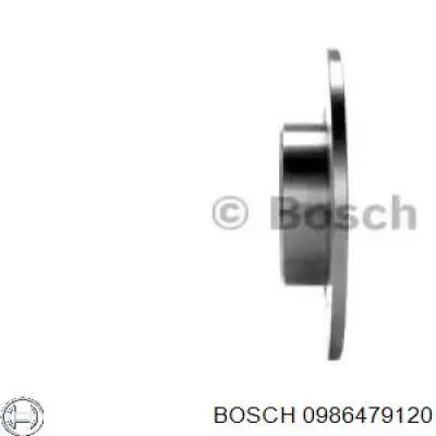 0986479120 Bosch диск гальмівний задній