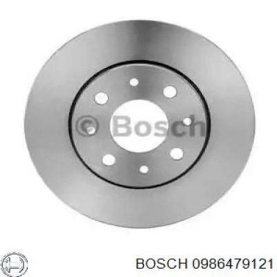 0986479121 Bosch диск гальмівний передній