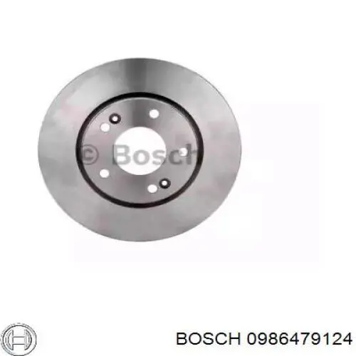 0986479124 Bosch диск гальмівний передній