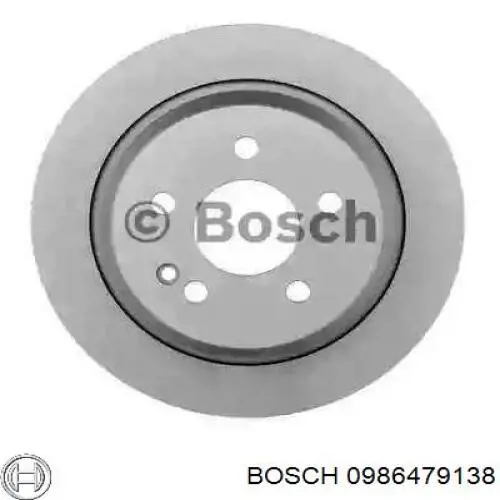 0986479138 Bosch диск гальмівний задній