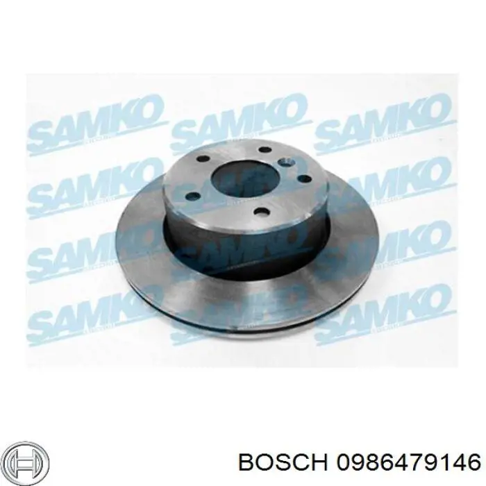 0986479146 Bosch диск гальмівний передній