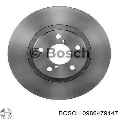 0986479147 Bosch диск гальмівний передній