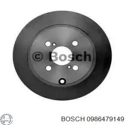 0986479149 Bosch диск гальмівний задній
