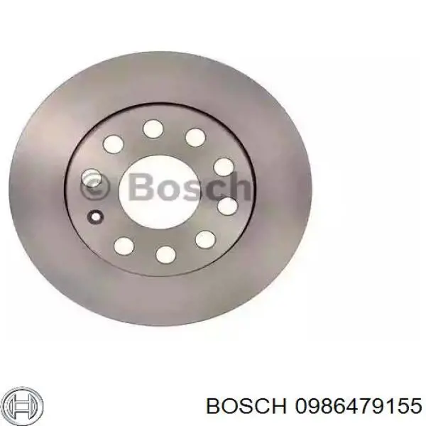 0986479155 Bosch диск гальмівний задній