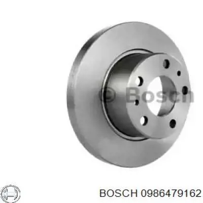 0986479162 Bosch диск гальмівний передній