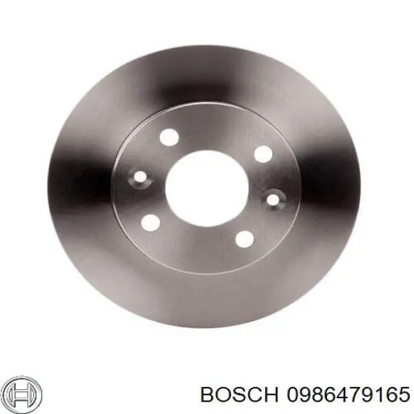 0986479165 Bosch диск гальмівний передній