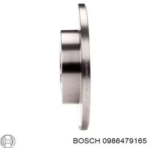 Гальмівні диски передні 0986479165 Bosch